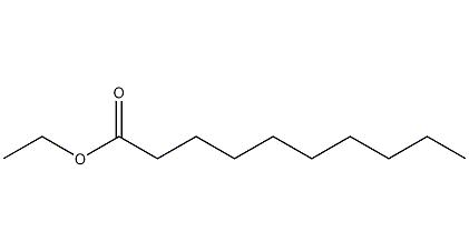 structural formula of ethyl decanoate