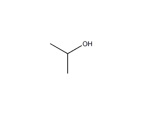 isopropyl alcohol structural formula