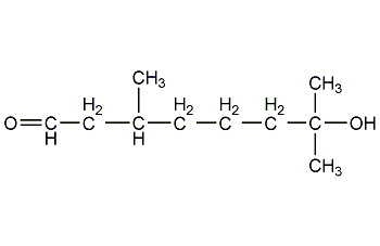 hydroxycitronellal structural formula