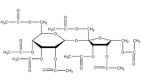 sucrose octaacetate structural formula