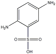 structural formula of p-phenylenediamine orthosulfonic acid