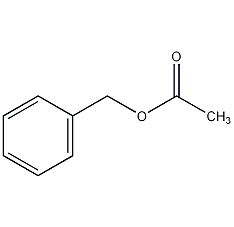 structural formula of benzyl acetate