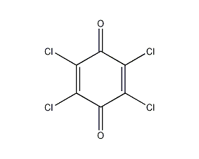 structural formula of tetrachloro-p-benzoquinone