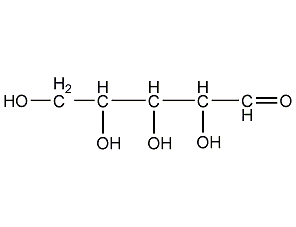 l-(+)-arabinose structural formula