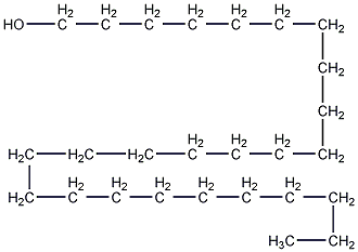 structural formula of hexacarbonyl alcohol