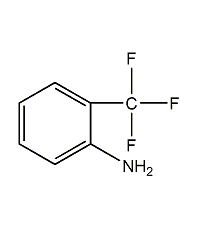 2-aminotrifluorotoluene structural formula
