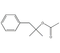1,1-dimethyl-2-phenylethyl acetate structural formula