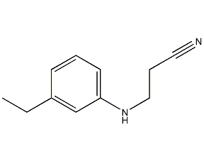 n-(2-cyanoethyl)-n-ethylaniline structural formula