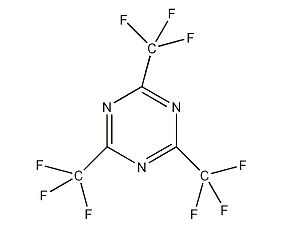 2,4,6-tris(trichloromethyl)-1,3,5-triazine  structural formula