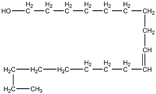 trans-9-octadecenol structural formula