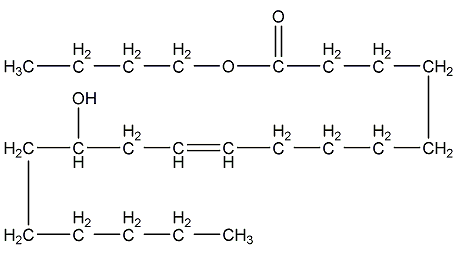 structural formula of butyl ricinoleate