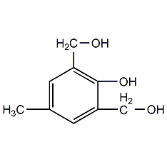 2,6-bis(hydroxymethyl)p-cresol structural formula