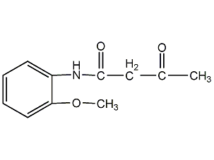 o-methoxyacetoacetanilide structural formula