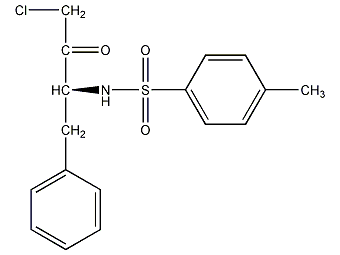 structural formula of p-toluenesulfonyl-l-phenylalanine chloromethyl ketone