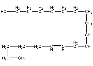(z,z)-9,12-octadecadien-1-ol structural formula