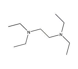 n,n,n',n'-tetraethyldiamine structural formula