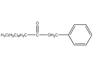 structural formula of benzyl dodecanoate