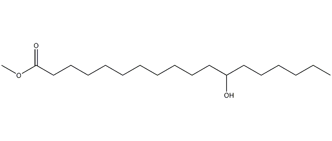 dl-12-hydroxyoctadecanoic acid methyl ester structural formula