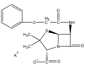 penicillin potassium salt structural formula