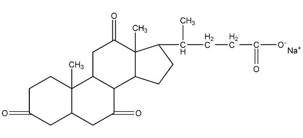 sodium dehydrocholate structural formula