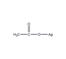 structure formula of anhydrous silver acetate