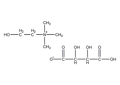 choline bitartrate structural formula