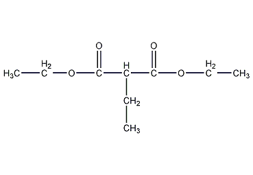 structural formula of diethyl ethylmalonate