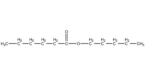 amyl hexanoate structural formula