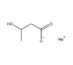 sodium 3-hydroxybutyrate structural formula