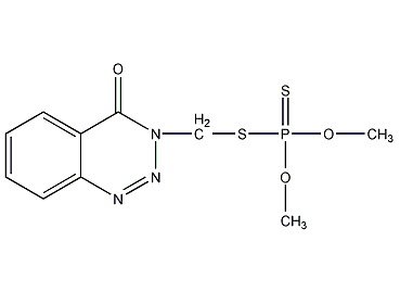 structural formula of azinphos-methyl
