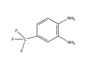 4-trifluoromethyl-1,2-phenylenediamine structural formula