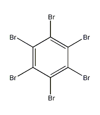 hexabromobenzene structural formula