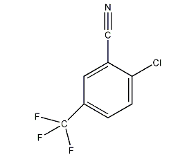 2-chloro-5-(trifluoromethyl)benzonitrile structural formula