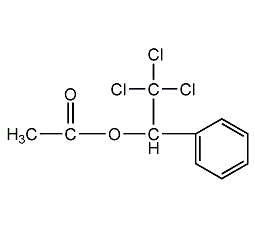 alpha-(trichloromethyl)benzyl acetate structural formula