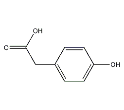 p-hydroxyphenylacetic acid structural formula