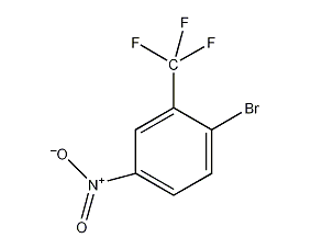 2-bromo-5-nitrotrifluorotoluene structural formula