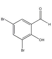 3,5-dibromo-o-hydroxyphenyldehyde structural formula