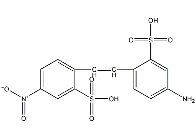 4-amino-4'-nitrostilbene-2,2'-disulfonic acid structural formula