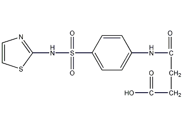 structural formula of sulfathiazole succinate