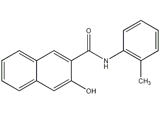 n-(3-hydroxy-2-naphthoyl)o-toluidine structural formula