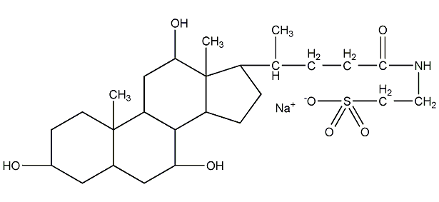 sodium taurocholate structural formula