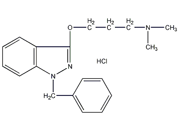 structural formula of benzydamine hydrochloride