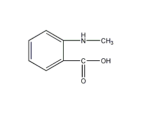 n-methylaminobenzoic acid structural formula
