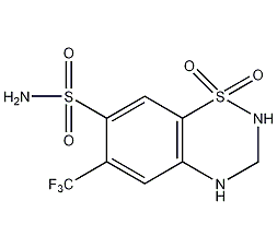 hydrofluorothiazide structural formula