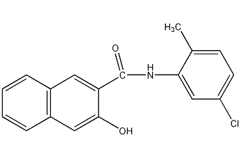 5'-chloro-3-hydroxy-2'-methyl-2-naphthoanilide structural formula  