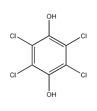 tetrachlorohydroquinone structural formula