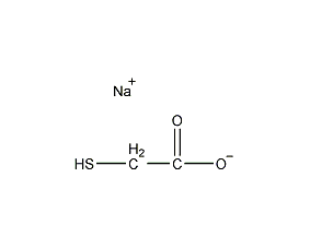 sodium thioglycolate structural formula