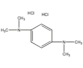 structural formula of tetramethyl-p-phenylenediamine dihydrochloride