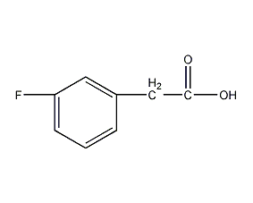 structural formula of m-fluorophenylacetic acid