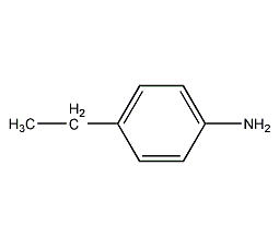 structural formula of p-ethylaniline